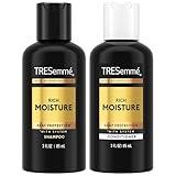 TRESemmé Travel Shampoo & Conditioner, Rich Moisture – Moisturizing Hair Care with Hyaluronic Acid, Paraben-Free, 3 Oz Ea
