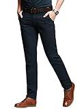 Match Men's Slim Fit Tapered Stretchy Casual Pants (34W x 31L, 8050 Blue)