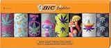 BIC Maxi Pocket Lighter, Special Edition Counterculture Series, 8 Count Pack of Lighters