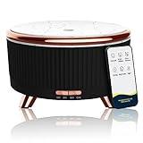 Diffusers for Essential Oils Large Room, 500ml Aromatherapy Diffuser Cool Mist Humidifier with Remote Control,7 Colors Lights & 3 Mist Mode Waterless Auto Off for Women Office Home Black