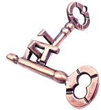 Traditional Metal Brain Teaser – Classic Puzzle Toy for Logic & Skill Development (Keys)