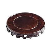 Oriental Furniture Display Stand Round Wooden Rosewood Base Crafts Antique Collectibles Pedestal