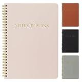 Beautiful Daily Planner And Notebook With Hourly Schedule - Aesthetic Spiral To do List Notepad to Easily Organize Your Tasks And Appointments - Stylish Book And School Or Office Supplies For Women