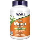 NOW Foods Supplements, Maca (Lepidium meyenii) 750 mg Raw, Reproductive Health*, 90 Veg Capsules