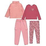 BTween Girls 4 Pack Fashion Wardrobe Essentials,Trendy Versatile Clothing Sets for Kids, Rose, Size 10