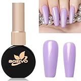 BQEIVO Lavender Gel Nail Polish 12 ml Dreamy and romantic color for spring and summer Cured with UV lamp A lovely gift for girls and a must-have item for nail art