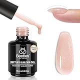 Beetles Builder Gel for Nails Hema Free 0.51 OZ 7-in-1 Twilight Gilding Strengthener Gel for Nails Apex & Extension DIY Salon at Home Beauty Gift Sets for Women