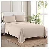 1800 Thread Count Sheet Set – Soft Egyptian Quality Brushed Microfiber Sheets – Luxury Bedding Set with Flat Sheet, Fitted Sheet, 2 Pillow Cases, Queen