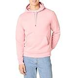 Amazon Essentials Men's Pullover Sweatshirt Hoodie, Big & Tall Options Available, Pink, Large