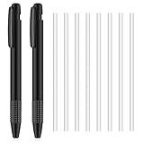 Eersida Retractable Eraser and Refill Mechanical 3.8 mm Pen Style Art Erasers for Artists Drawing Painting, Students Teacher Adult Office School Home(2 Packs)