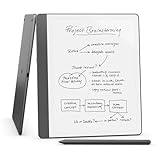 Amazon Kindle Scribe (64 GB) - Redesigned display with uniform borders. Now write directly on books and documents. With built-in notebook summarization. Includes Premium Pen - Tungsten