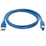 Cables Direct Online USB 3.0 Cable 3FT, Male to Male Type A to Type B Double Sided Cord for Data Transfer Compatible with PC, Laptop, Hard Drive, DVD Player, TV, Hub, Monitor and More
