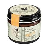 Hearth and Homestead: Handmade Whipped Tallow Balm (Vanilla Orange) - Organic Body Butter with Infused Olive Oil, for Eczema, Rosacea, Baby - 1.3 oz