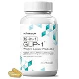 musebeam GLP-1 Probiotic Weight Loss Support Supplement - Women Men GLP1 Booster with Berberine - Natural GLP 1 Support Appetite Suppressant Hunger Control Metabolism Fat Burn & Gut Health