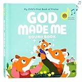 God Made Me Christian Sound Books for Kids - 6 Bible Songs - Christening, Baptism Gifts for Boys and Girls - Religious Toys, Interactive Music Books for Toddlers - Baby Dedication