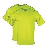 Gildan mens Dryblend Workwear T-shirts With Pocket, 2-pack T Shirt, Safety Green, X-Large US