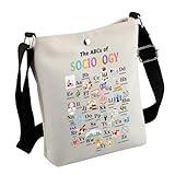 MNIGIU Sociology Crossbody Bag Sociologist Gift Sociology Lover Gift Sociology Student Graduation Gift (Sociology Bag)