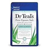 Dr Teal's Epsom Salt Magnesium Soak, Clarify & Smooth with Witch Hazel & Aloe Vera, 3 lbs