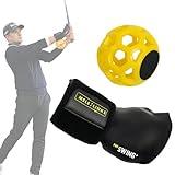 CHASEYAW Golf Swing Trainer, improving Swing Skills, Golf Wrist Training aid, Essential Swing Posture Corrector for Beginners (Yellow