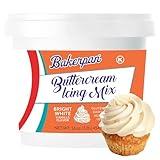 Bakerpan Buttercream Frosting for Cake Decorating, Buttercream Icing Mix for Cupcakes and Cakes, Vanilla Frosting Mix - 1 Pound (Made in USA)