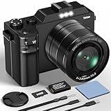 Yatao Digital Camera with WiFi, 64MP Photography and 4K 5K Vlogging Camera Kit for YouTube, Front and Rear Dual Camera for Convenient Selfie, Equipped with 64GB Micro Card