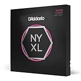 D'Addario Bass Guitar Strings - NYXL Bass Strings - NYXL45100 - Unrivaled Strength, Tuning Stability, Enhanced Response - For 4 String Bass Guitars - 45-100 Regular Light, Long Scale