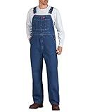 Dickies mens Bib overalls and coveralls workwear apparel, Stone Washed, 30W x 30L US