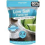 Aromasong Low Sodium Sea Salt 100% Natural Fine Grain Dead Sea Potassium Chloride with Dead Sea Salt, 39 oz (1106 g)