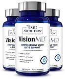 1MD Nutrition VisionMD Eye Vitamin CARMIS - with Lutein & Zeaxanthin | Supports Vision Health, Everyday Eye Strain, & Occasional Dry Eye | 90 Softgels (3-Pack)