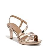 Naturalizer Womens Brenta Heeled Sandal Rose Gold 8 M