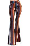 Vivicastle Women's Boho Comfy Stretchy Bell Bottom Flare Pants (FF43, Multi, Small)