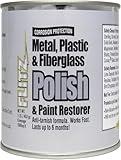 Flitz Multi-Purpose Metal Polish Paste - 1lb Can of USA-Made Metal Scratch Remover - Works on Stainless Steel, Chrome, Aluminum, Plastic, Jewelry - Non-Abrasive Cleaner & Rust Remover (1 Pack)