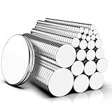 Magnets, Caturledas 600 Pack 8 Different Sizes Small Round Magnetic Rare Earth Neodymium Fridge Magnet for Home Kitchen Office School Hobby Handcraft Woodworking Miniature Model Base, Silver