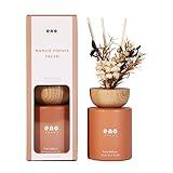 SoxComfy Reed Diffuser Set with Really Dried Flowers, 5.1 oz Essential Oils Scented Diffuser with Sticks, Air Fresheners Home Fragrance for Bathroom Shelf Decor & Gift