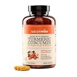 NatureWise Curcumin Turmeric 2250mg - 95% Curcuminoids & BioPerine Black Pepper Extract for Advanced Absorption - Daily Joint and Immune Health Support - Vegan, Non-GMO, 180 Count[60-Day Supply]