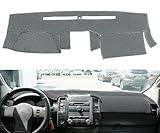 Dash Cover Mat Pad Carpet Custom Fit for Nissan Frontier 2005-2021/Xterra 2005-2015/Pathfinder 2005-2012, 2009-2012 Suzuki Equator Dashboard Pad Cap Carpet Protector (Dark Gray) Y66
