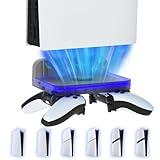 Ps5 wall mount for All PS5 Models,Ps5 accessories stand with RGB Lights,Wall mount kit for ps5 pro/ps5 /ps5 slim console(digital/disc),ps5 shelf