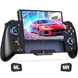 Switch Controllers Compatible with Nintendo Switch/OLED, One-Piece Joypad Controller Replacement for Switch Pro Controller with 9 Lights Color, Switch Remote for Users Who Prefer Handheld Mode