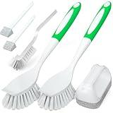 Holikme 5Pack Kitchen Cleaning Brush, Green