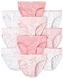 The Children's Place,Girls,Cotton Brief Underwear Variety Pack,Pinks/Whites 10-Pack,XX-Large