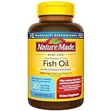 Nature Made Extra Strength Omega 3 Fish Oil Supplements, 2800mg, Fish Oil Omega 3 Supplements as Ethyl Esters for Healthy Heart, Brain, Eyes, Mood Support, 60 Softgels, 30 Day Supply