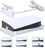 OIVO PS5/ Slim/Pro Horizontal Stand for Disc & Digital Console, Stable PS5 Accessories Base Stand with Upgraded Support Rods on Bottom & Scalable Design for PlayStation 5 Console-White