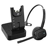 INNOTALK Polycom Phone Wireless Headset Compatible with Poly Polycom VVX300, VVX310, VVX400, VVX410 and Any VVX Model with Remote Answering Cable (Pioneer)