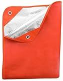 UST 20-PGR0010-08 Survival Blanket/Tarp 2.0 with Windproof and Waterproof Material for Emergency, Camping, Hiking and Outdoors, Orange