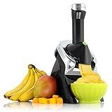 Yonanas 988BK Deluxe Vegan, Dairy-Free Frozen Fruit Soft Serve Maker, Includes 75 Recipes, 200 W, Black