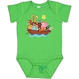inktastic Animal Ark Bible Story Christian Baby Bodysuit 6 Months Apple Green Fa99