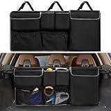 XHRING Car Trunk Organizer Storage Backseat Hanging Organizer Bag for Ford Bronco/Bronco Sport Escape Explorer Edge Expedition Ecosport 2/4 Door Sport Base Limited XL XLT SUV Accessories 2000-2025