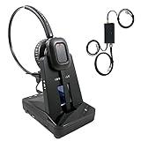 INNOTALK Grandsteam Phone Wireless Headset, 12-Hour Talk 300 ft Mobility with Remote Answering Device for Grandstream GXP2124, GXP2130, GXP2140, GXP2160, GXP2170, GXP2200 Desk Phone