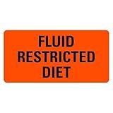 LabelValue Fluid Restricted Diet Food Service Medical Labels LV-MFSL22