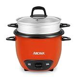 AROMA® 3-Cup (UnCooked) / 1.5Qt / 6-Cup Cooked Rice & Grain Cooker (ARC-743-1NGOR)